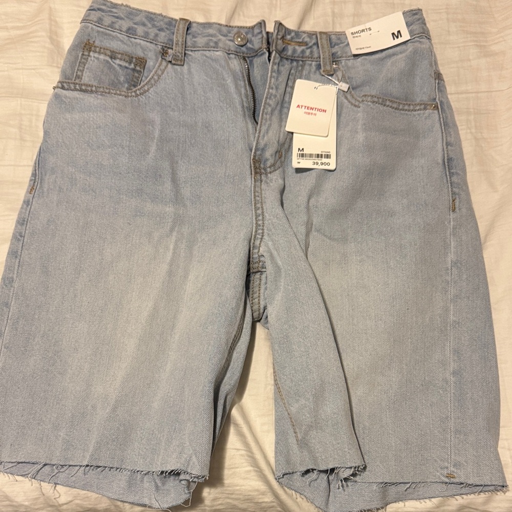 Men's Casual Light Blue Jean Shorts